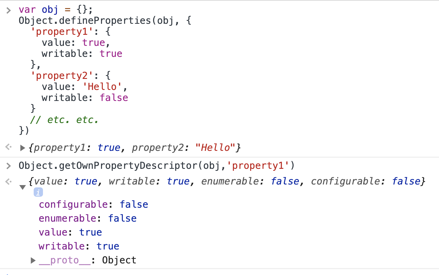 getOwnPropertyDescriptor